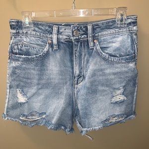 YMI distressed raw edge shorts